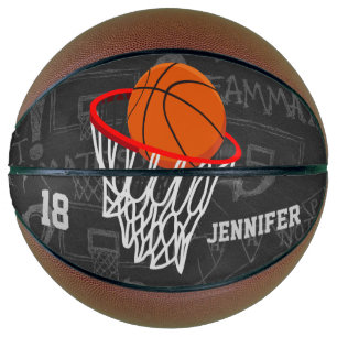 Personalized basketball and hoop design