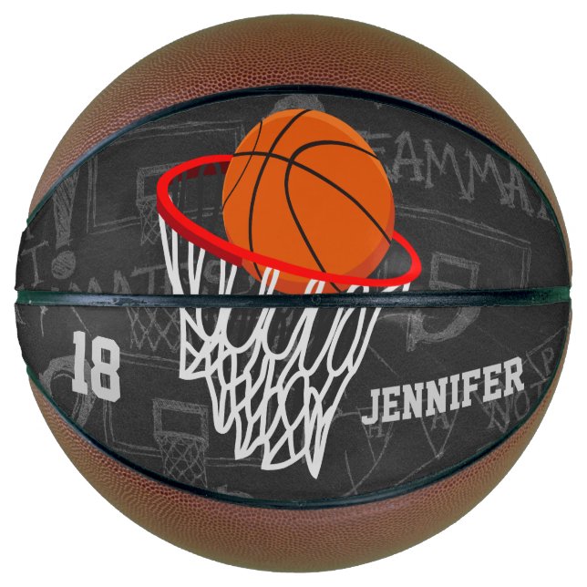 Personalized basketball and hoop design (Front)