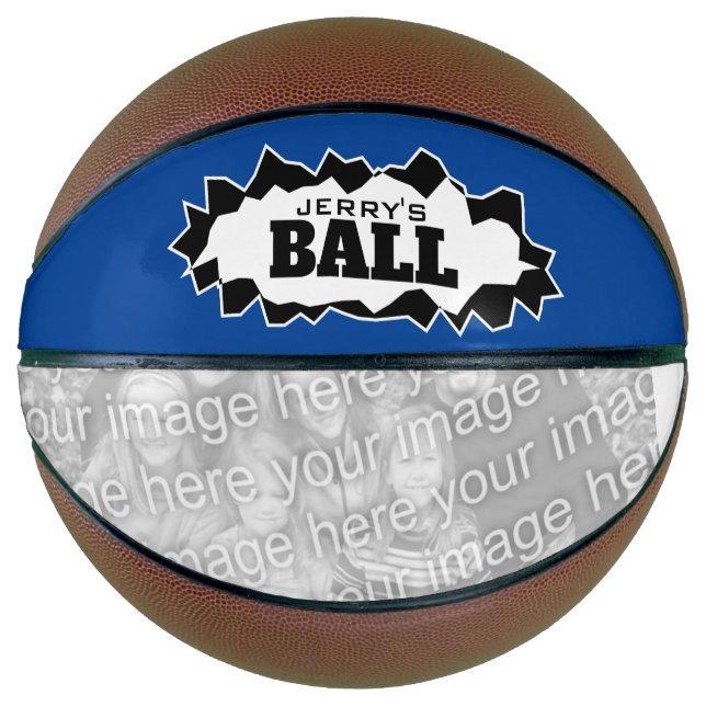 Personalized basketball ball with custom photo (Front)