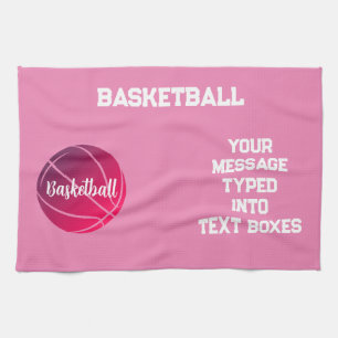 Personalized Basketball,Basketball Gift Ideas  Kitchen Towel