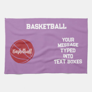 Personalized Basketball,Basketball Gift Ideas  Kitchen Towel