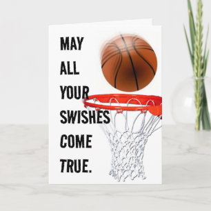 Personalized Basketball Birthday Card