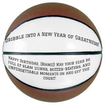 Personalized Basketball Birthday Gift