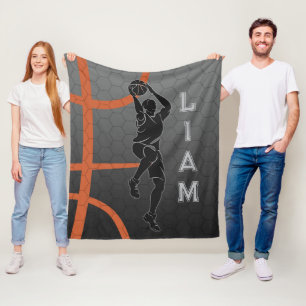 Personalized Basketball Blanket, Gifts For Basketb Fleece Blanket