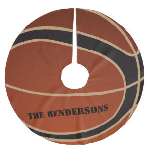 Personalized Basketball Brushed Polyester Tree Skirt