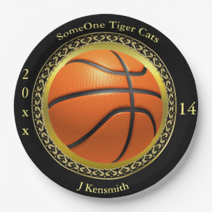 Personalized Basketball Champions League design Paper Plate