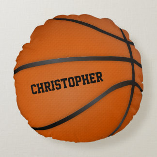 Personalized Basketball Circle Round Pillow