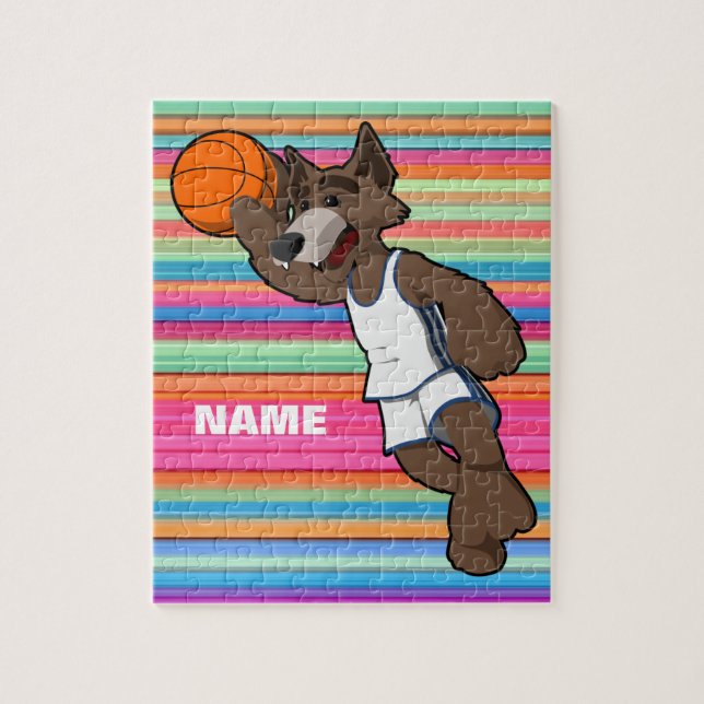 Personalized Basketball  Classic Puzzle (Vertical)