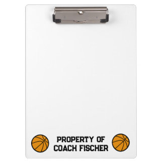 Personalized Basketball Clipboard