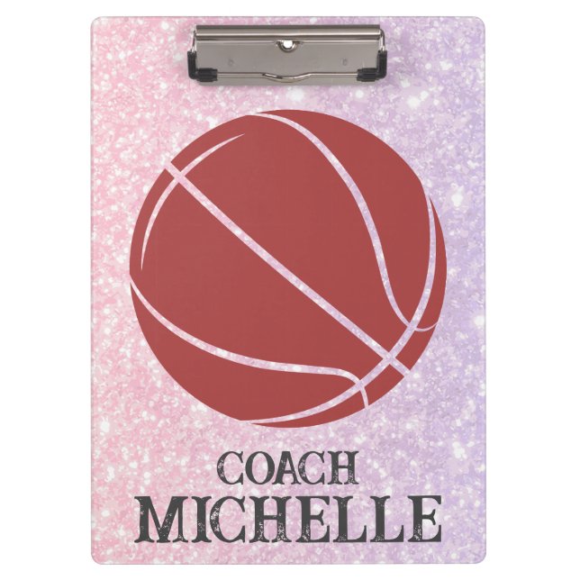 Personalized Basketball Coach Clipboard (Front)