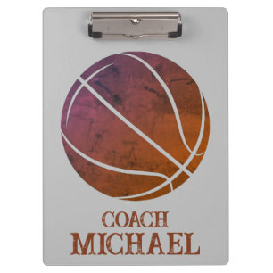 Personalized Basketball Coach Clipboard