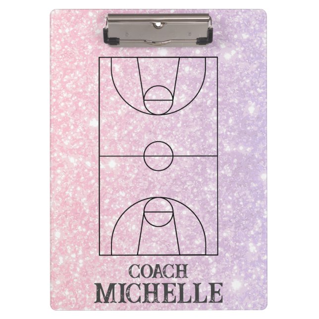 Personalized Basketball Coach Clipboard (Front)