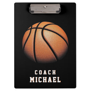 Personalized Basketball Coach  Clipboard