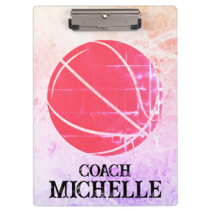 Personalized Basketball Coach Clipboard