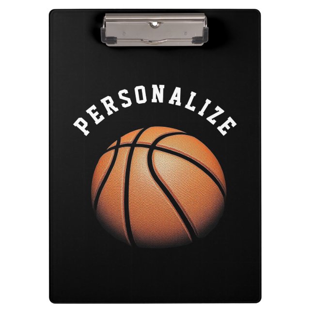 Personalized Basketball Coach  Clipboard (Front)