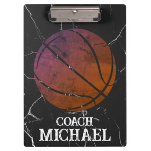 Personalized Basketball Coach Clipboard