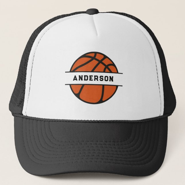 Personalized Basketball Coach Summer Trucker Hat  (Front)