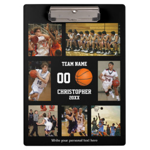 Personalized Basketball Collage Clipboard