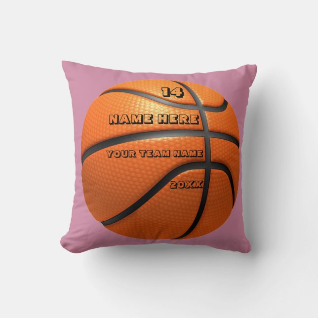 Personalized Basketball cushion with Player Name (Front)