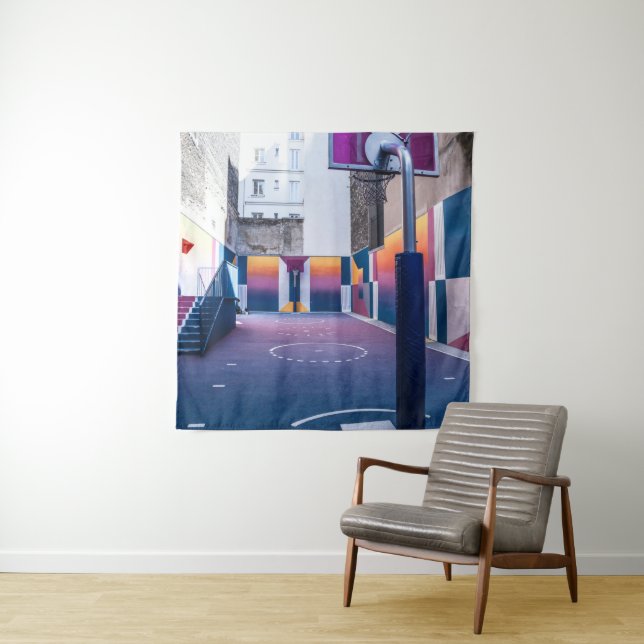personalized basketball gifts tapestry (In Situ)