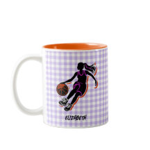 Personalized Basketball Girl Coffee Mug