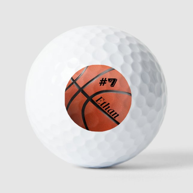 Personalized Basketball  Golf Balls (Front)