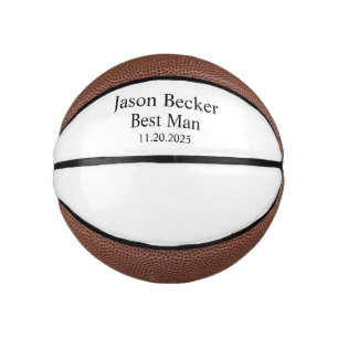 Personalized Basketball, Groomsmen and Best Man Gi Mini Basketball