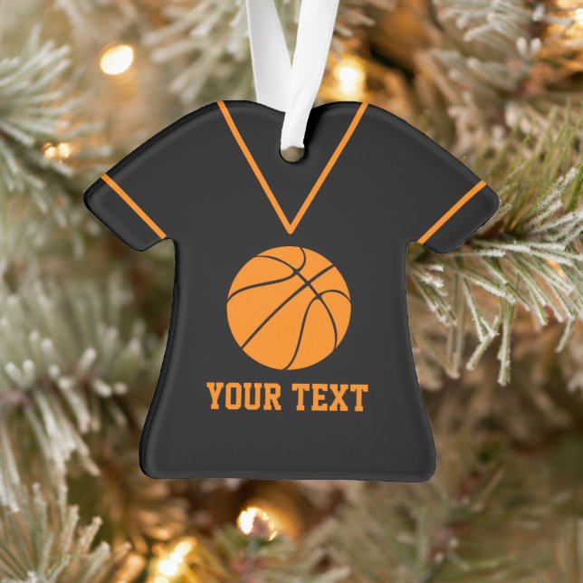 Personalized Basketball Jersey custom name Ornamen Ornament (Tree)