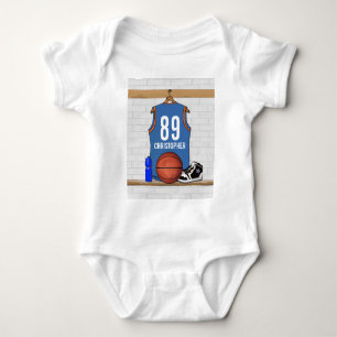Personalized Basketball Jersey (LBO) Baby Bodysuit