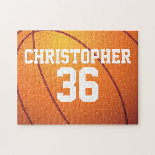 Personalized Basketball Jigsaw Puzzle (Horizontal)