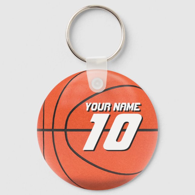 Personalized Basketball Keychain (Front)
