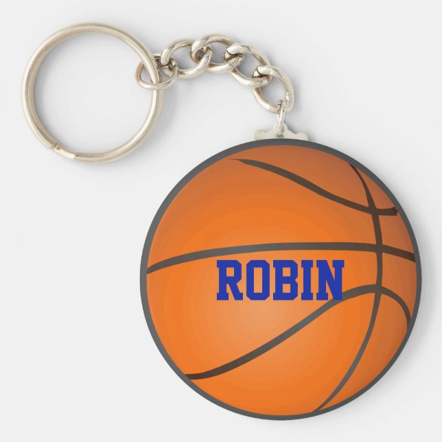 Personalized Basketball Keychain (Front)