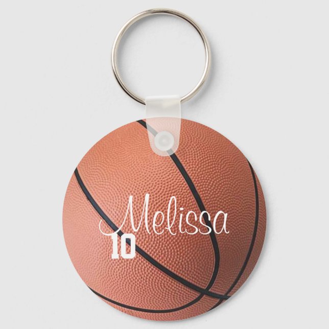 Personalized Basketball Keychain (Front)