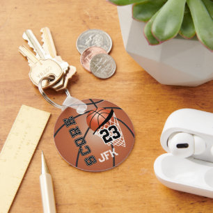 Personalized Basketball Keychain