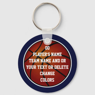 Personalized Basketball Keychains Bulk, Your Color