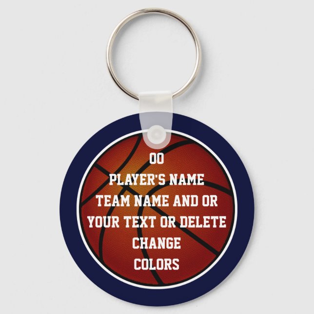 Personalized Basketball Keychains Bulk, Your Colou (Front)