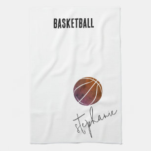 Personalized Basketball Kitchen Towel
