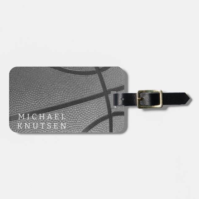 Personalized Basketball  Luggage Tag (Front Horizontal)