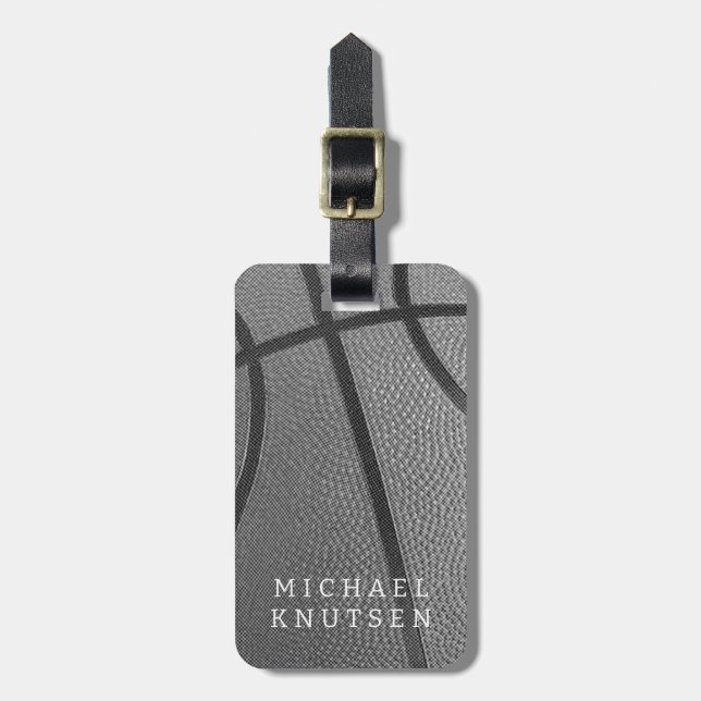 Personalized Basketball  Luggage Tag (Front Vertical)