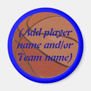 Personalized Basketball Magnet