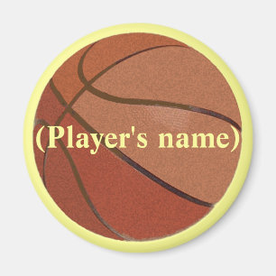 Personalized Basketball Magnet