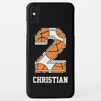 Personalized Basketball Number 2 iPhone XS Max Case