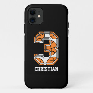 Personalized Basketball Number 3 iPhone 11 Case