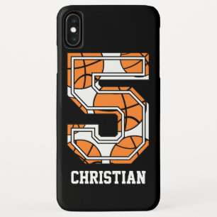 Personalized Basketball Number 5 iPhone XS Max Case