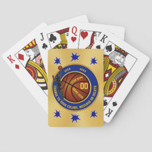 Personalized Basketball Party Favours Basketball Playing Cards