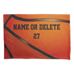 Personalized Basketball Pillow Case with Your Text