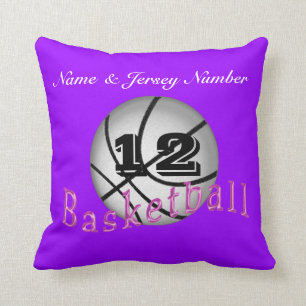 Personalized Basketball Pillows w/ NAME and NUMBER