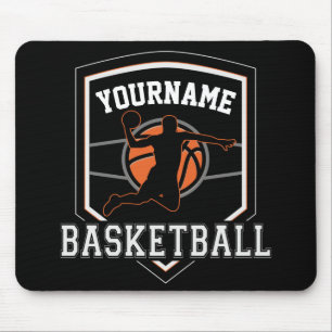 Personalized Basketball Player NAME Slam Dunk Team Mouse Pad