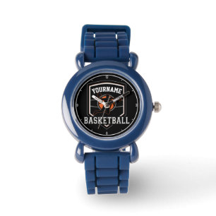 Personalized Basketball Player NAME Slam Dunk Team Watch