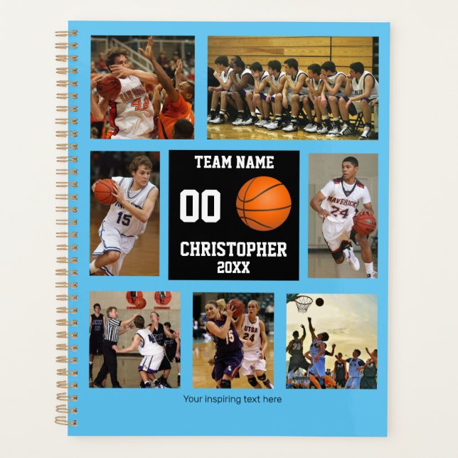 Personalized Basketball Player Planner (Front)